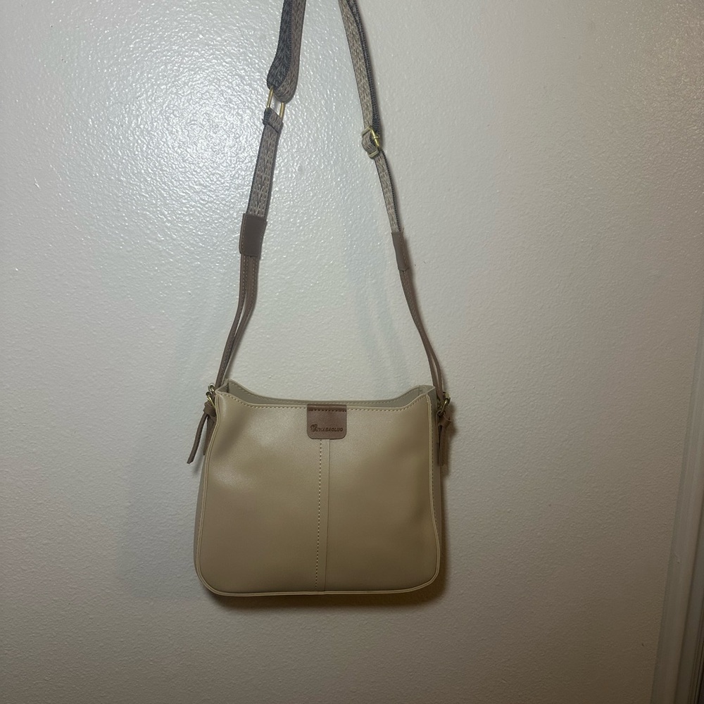 Cream Crossbody Bag